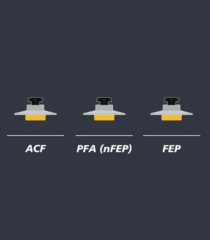 FEP vs PFA vs ACF FEP vs PFA vs ACF