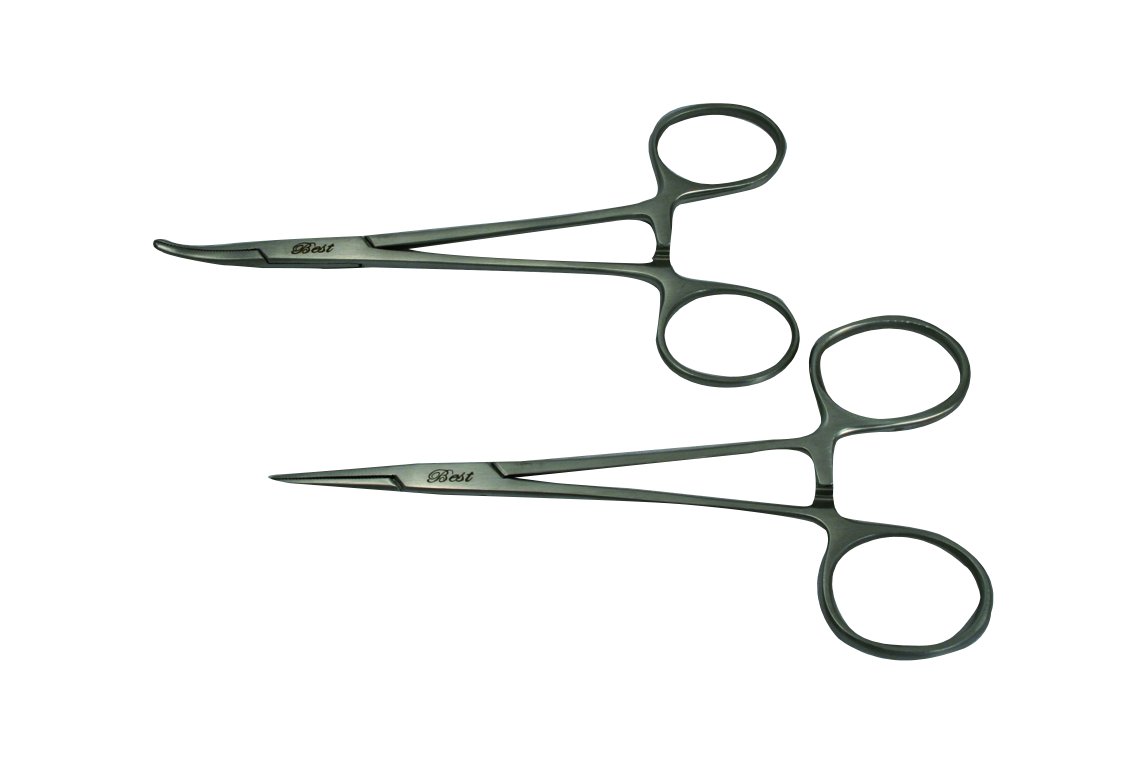 Pince Hémostat Avec Ciseaux Intégrés 5.5&quot; - Inox, Pour Modélisme, Pêche, Soins, Neuf